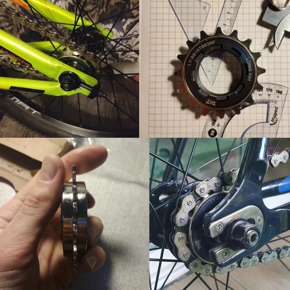 Roue libre à vitesse unique DNP 16T avec outil de retrait, plaque de nickel en acier chromé