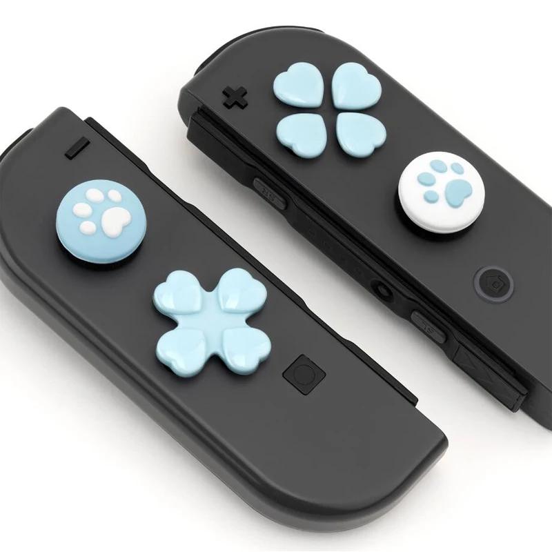 ABXY-Bouton de direction croisée D-Sub, autocollant de clé, Joystick, Thumb Stick, Grip Cap Cover, N
