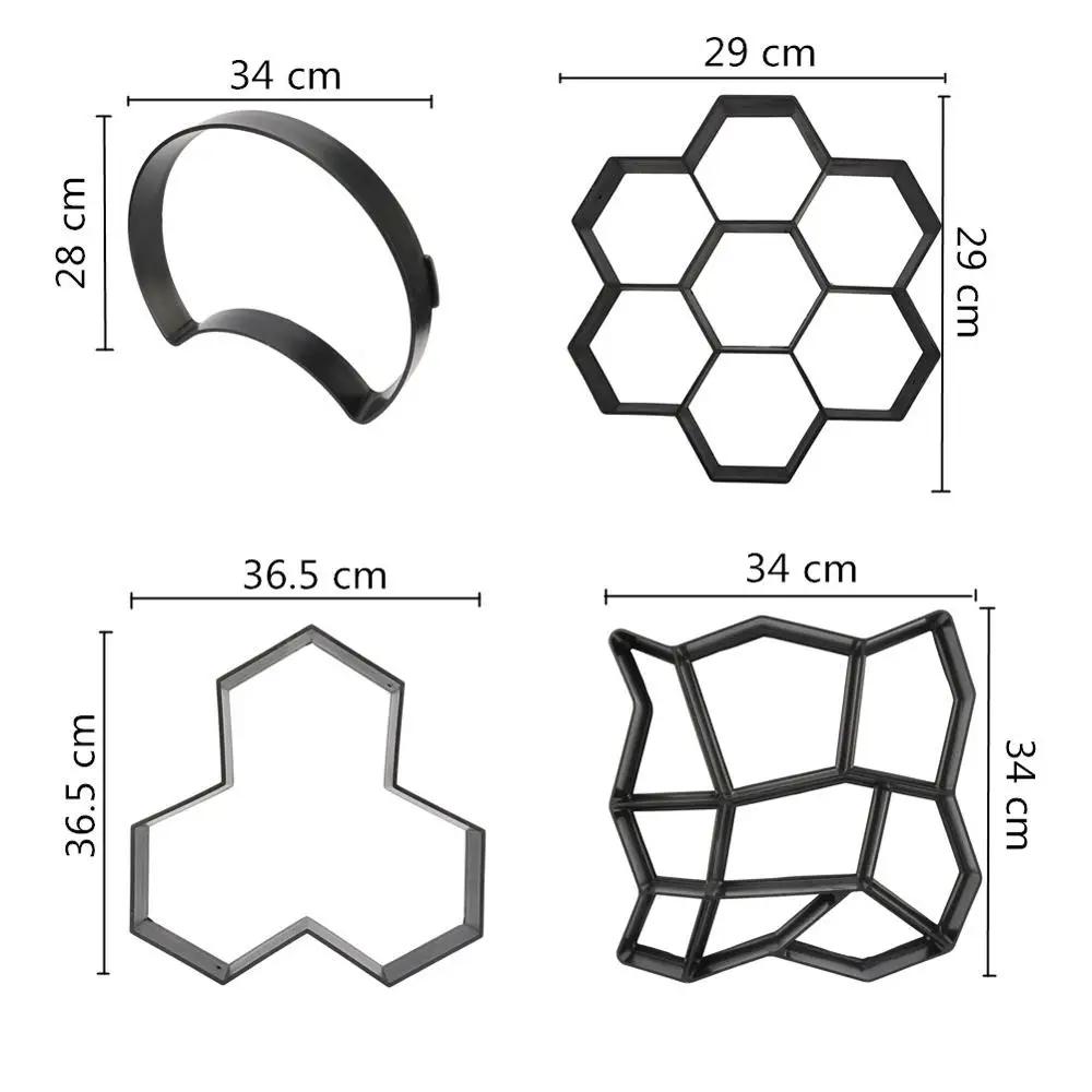 Moule de chaussée pour promenade de jardin, bricolage, pavage manuel, brique de ciment, pierre de ro