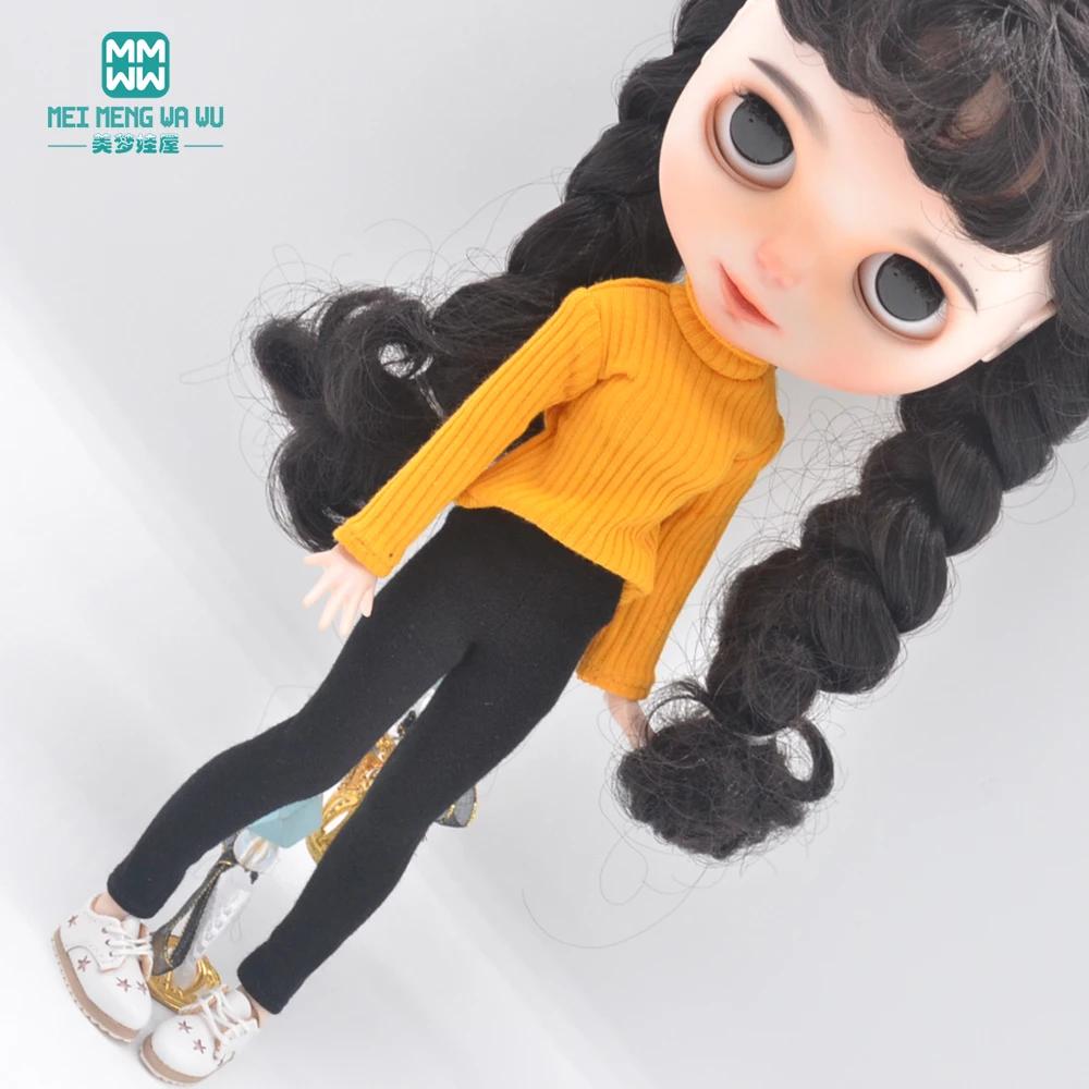 Convient aux accessoires de vêtements de poupée Blyth Azone OB22 OB24, pull à col roulé de couleur b