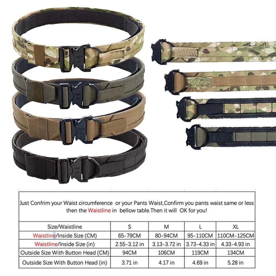 Ceinture DulMolle à double couche, 2 pouces, pour la chasse en plein air CS
