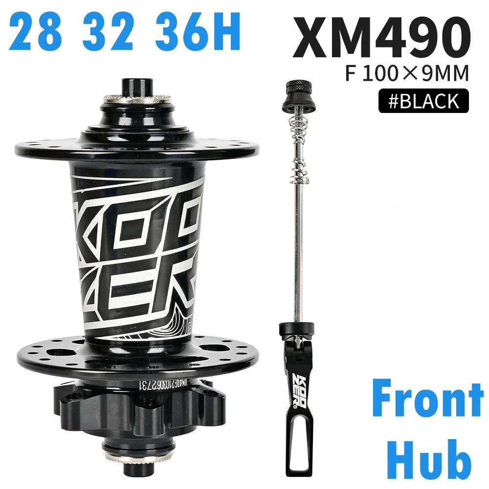 KOOZER XM490 moyeu avant NBK 2 bagues de cubo de roulement 100x9MM 100x15MM 28/32/36 trous noir roug