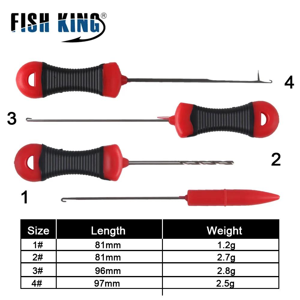 Kit d'accessoires de pêche à la carpe NGB : Aiguilles à bouillettes, outil de perçage d'appâts en ac