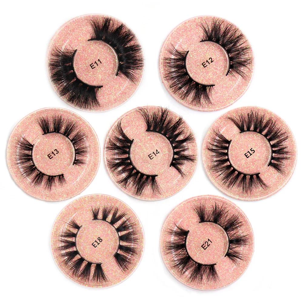 LEHUAMAO – Faux-Cils 3D Volumineux et Doux en Vison, Accessoires de Maquillage Réutilisables Épais, 