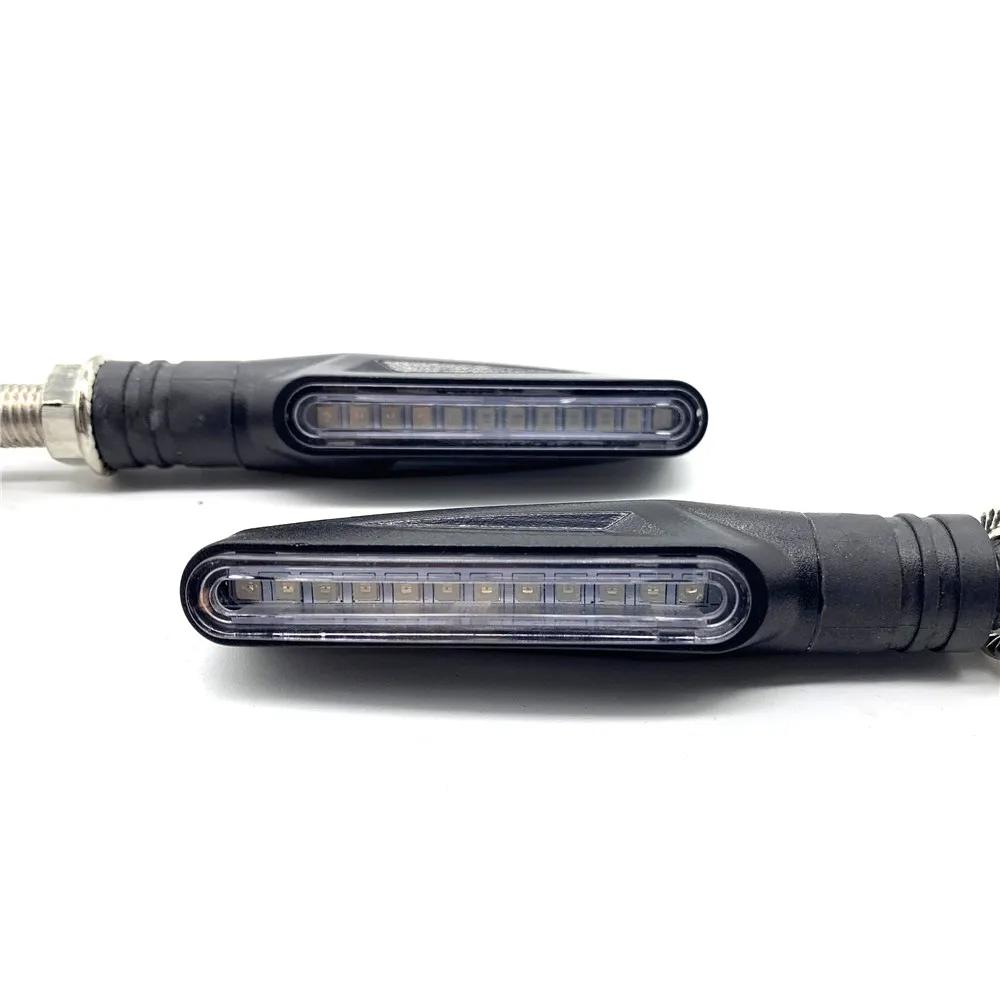 4 pièces clignotants de moto clignotants séquentiels LED clignotant eau qui coule clignotants cligno