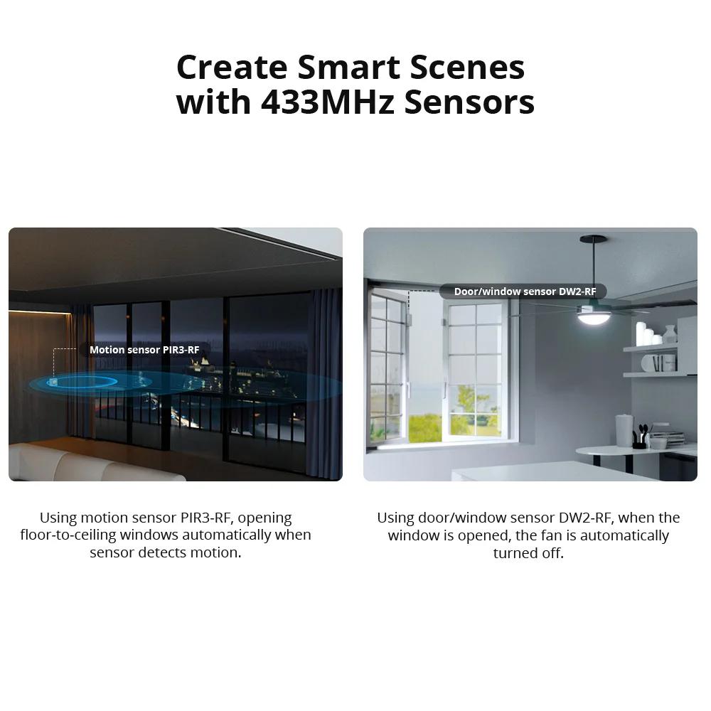 SONOFF RF Bridge R2 433MHz RF Wi-Fi passerelle sans fil scène intelligente prise en charge de la séc