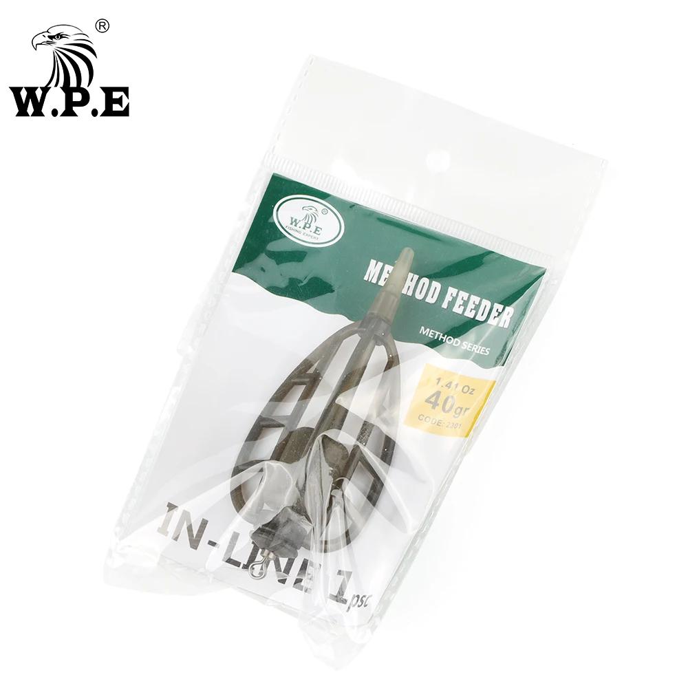 W.P.E carpe accessoires de pêche méthode mangeoire 40g-80g plate-forme cheveux Europe carpe poisson 