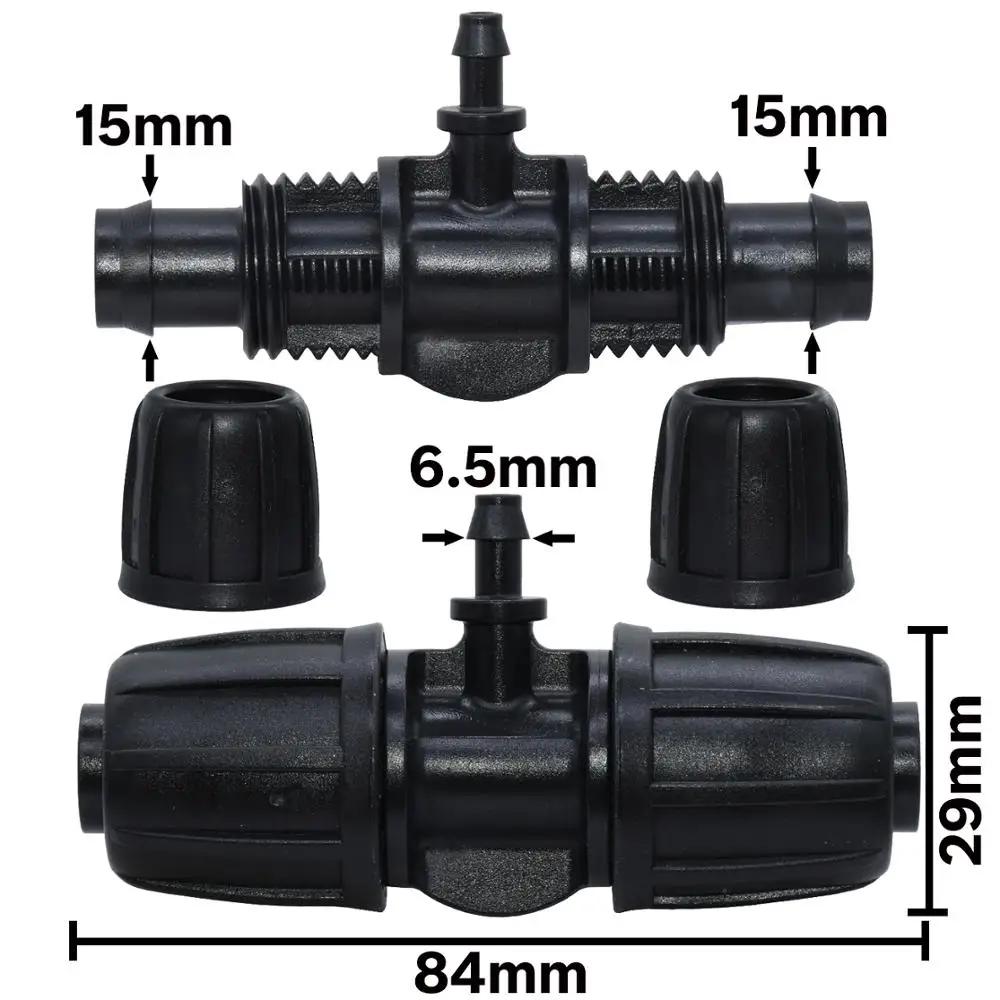 KESLA-Connecteur de tuyau en T avec verrouillage fileté, adaptateur d'eau d'irrigation de jardin ver