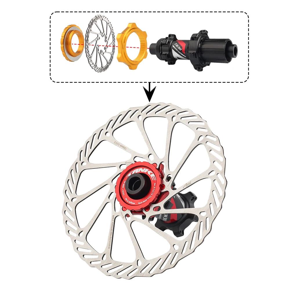 TANKE – serrure centrale de moyeu de vélo vers adaptateur à 6 trous, Conversion de verrouillage cent