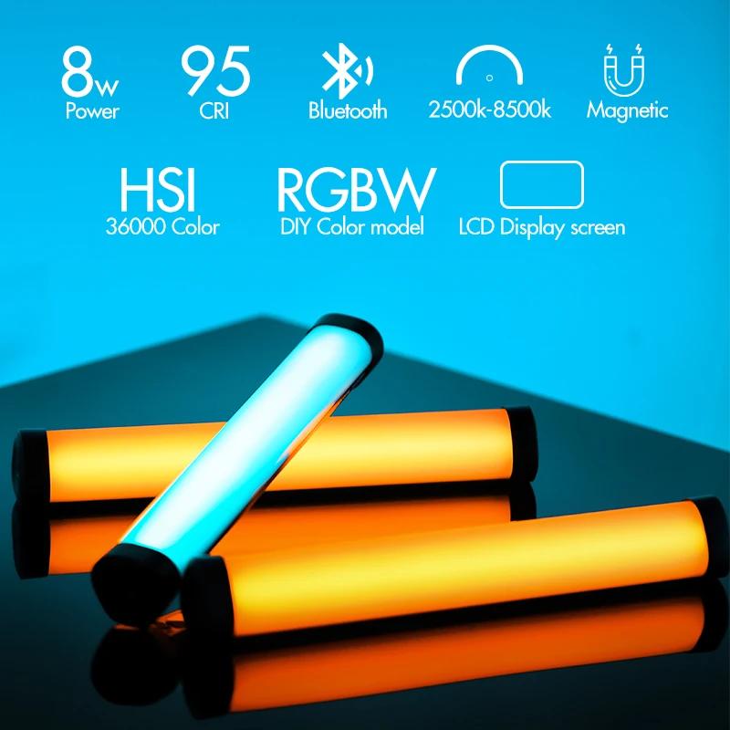 AMBITFUL A2 RGB 2500-8500K RGB LED bâton vidéo Tube lumineux, CRI 95 + TLCI 97 +, fonction magnétiqu
