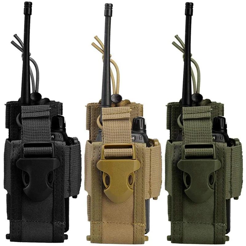 Sac de support de Radio tactique réglable, étui de Radio bidirectionnel Molle, support de pochette, 