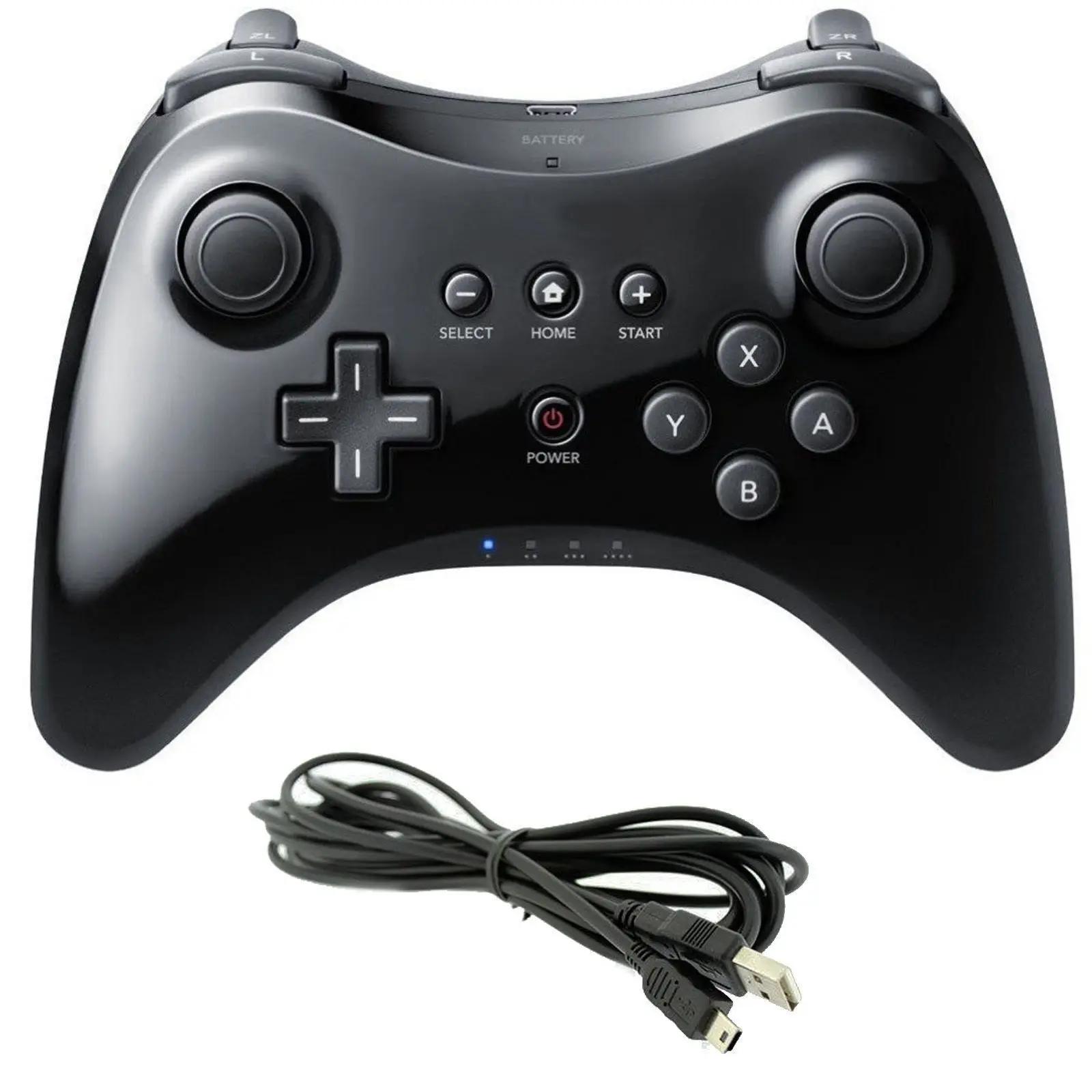 Manette de jeu sans fil Classic Pro pour Nintend wii U Pro, avec câble USB, contrôleur sans fil