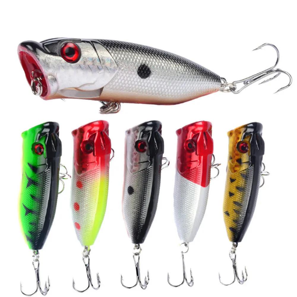 1 pièces leurres de pêche Popper 6.5 cm 12g eau supérieure dur Isca appâts artificiels Wobblers mani