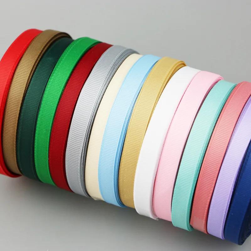 (25 yards/rouleau) ruban gros-grain 10mm, vente en gros, rubans de décoration pour emballage cadeau,