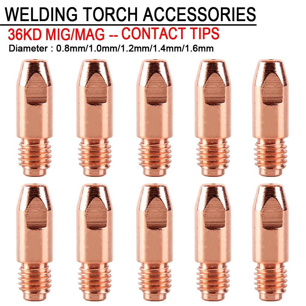Consommables pour torche de soudage 36KD M8 * 30mm 0.8/1.0/1.2/1.4/1.6mm, pointes de Contact pour pi