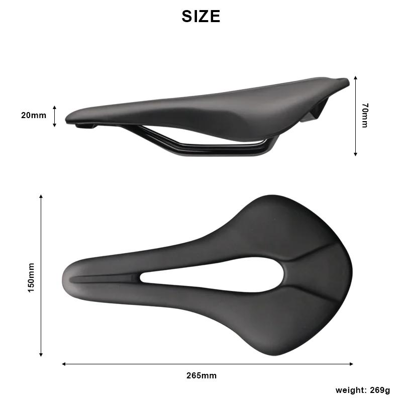 Selle de vélo en cuir PU, Design creux respirant, siège doux et confortable, vtt, vélo de route, cou