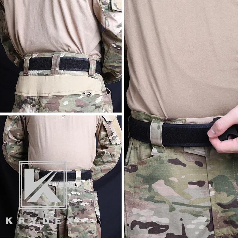 KRYDEX – ceinture de doublure intérieure sans boucle tactique, 1.5 pouces, doublure à boucle en Nylo