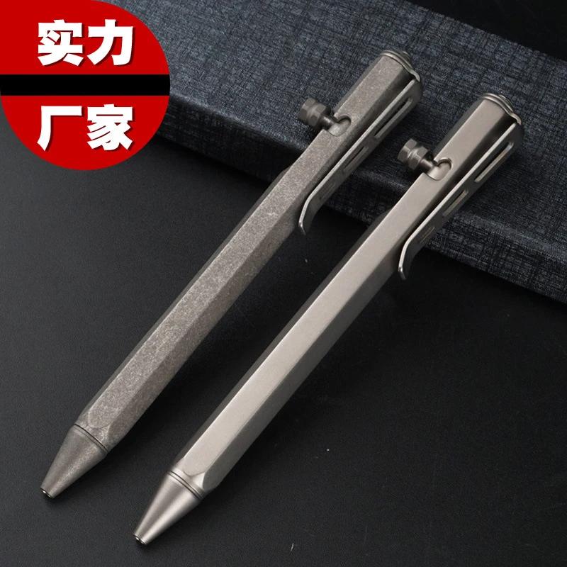 EDC – stylo en alliage de titane, avec Collection d'écriture, multifonctionnel, Portable, pour l'ext