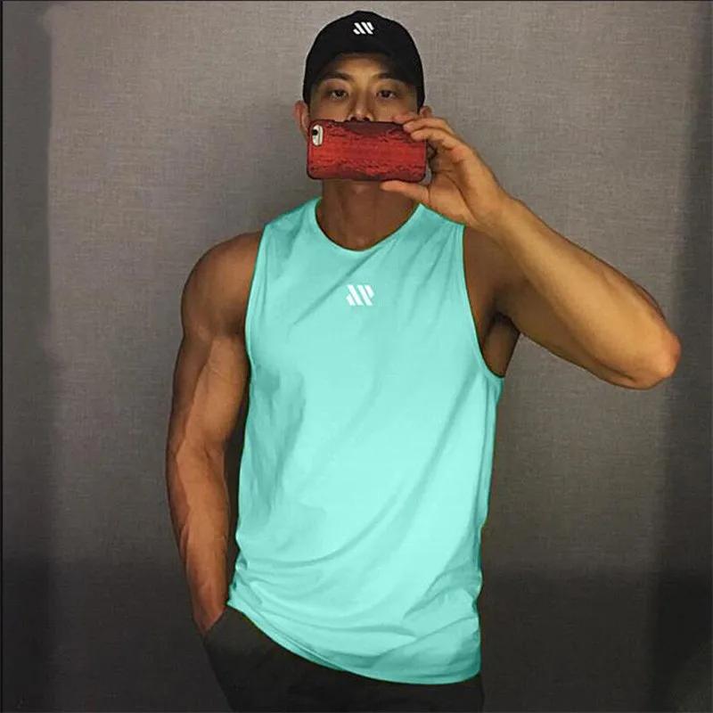 Débardeur musculation homme sans manches fitness - Stringer léger pour entraînement été et gymnastique