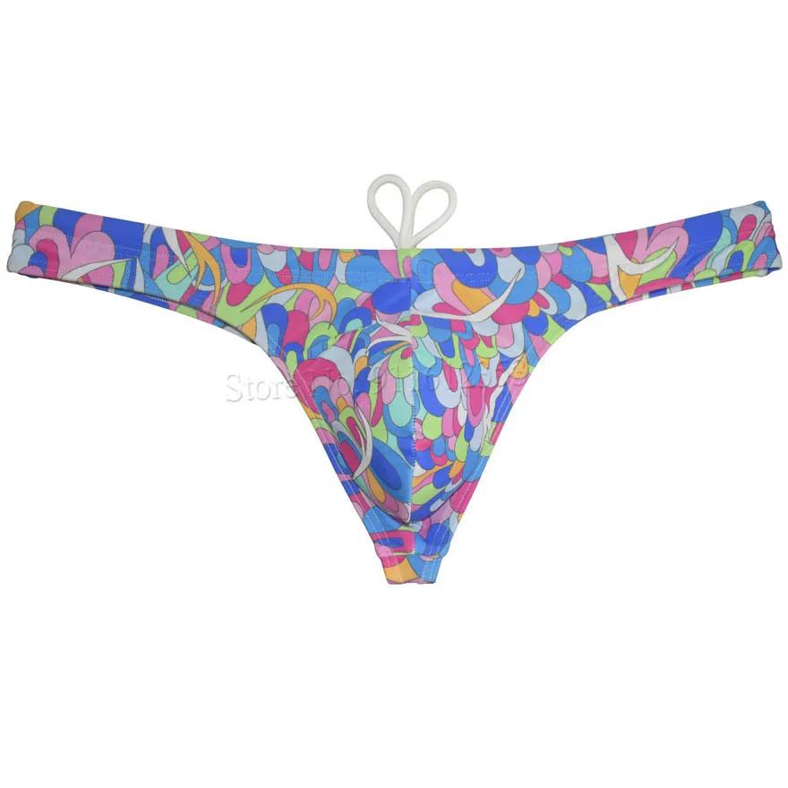 Maillot de bain en nylon pour hommes, bikini sexy, string, séchage rapide, dessin animé, mini, vêtem