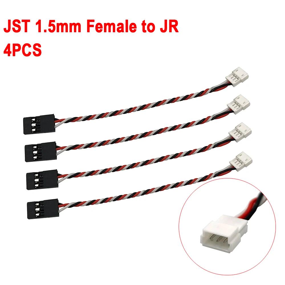 4 pièces JST 1.5mm 3 broches mâle femelle et Style JR pour Mini récepteur convertisseur de prise de 