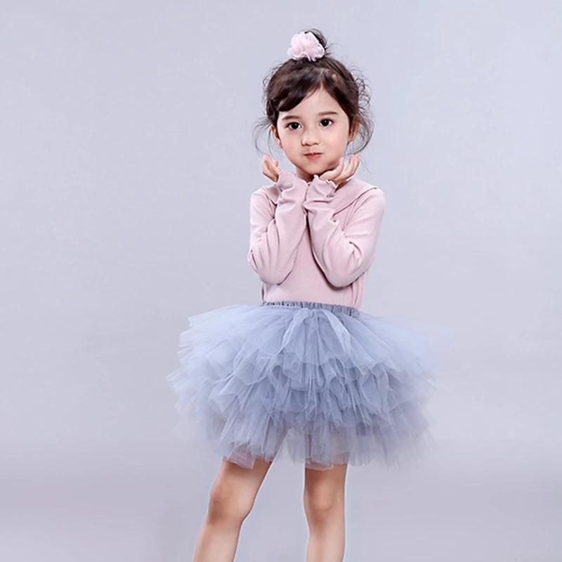 Mode filles Tutu Super moelleux 6 couches jupon princesse Ballet danse Tutu jupe enfants gâteau jupe
