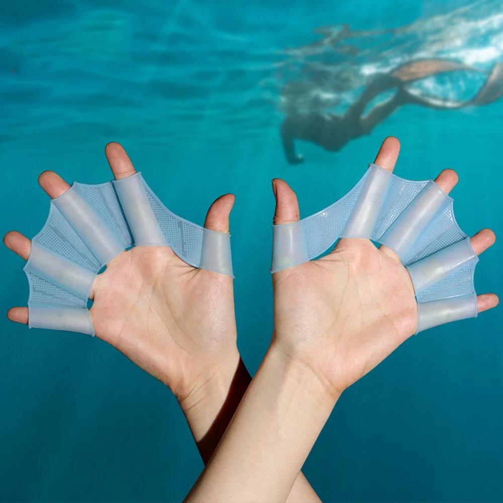 Palmes de natation en silicone pour hommes femmes et enfants, palmes palmées, gants palmées, équipem