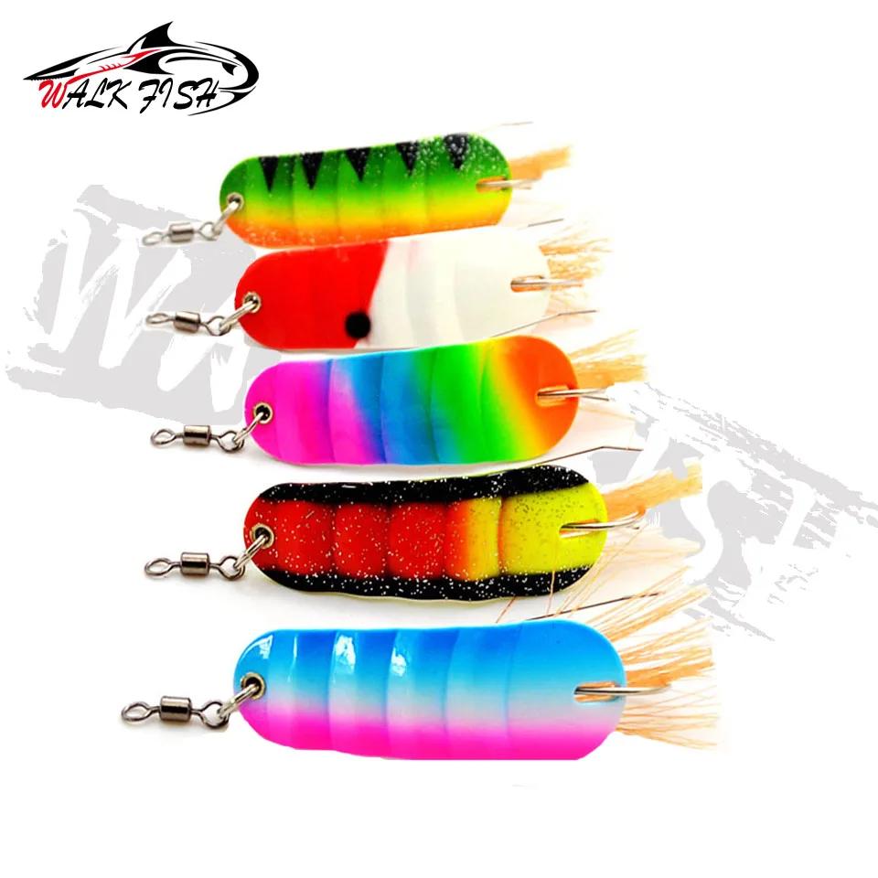 WALK FISH 1 pièces 21g nouveau poisson d'hiver forme leurre de pêche sur glace Mini 6.2 cm tête d'ap