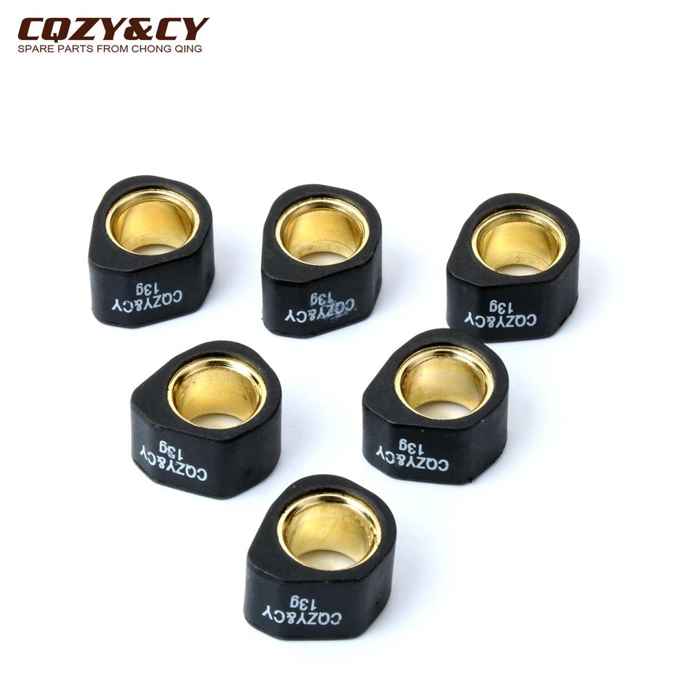 Poids de rouleau de variateur de course, 6 pièces, 20x15mm, 8g, 10g, 13g, 15g, 19g, pour Suzuki Burg