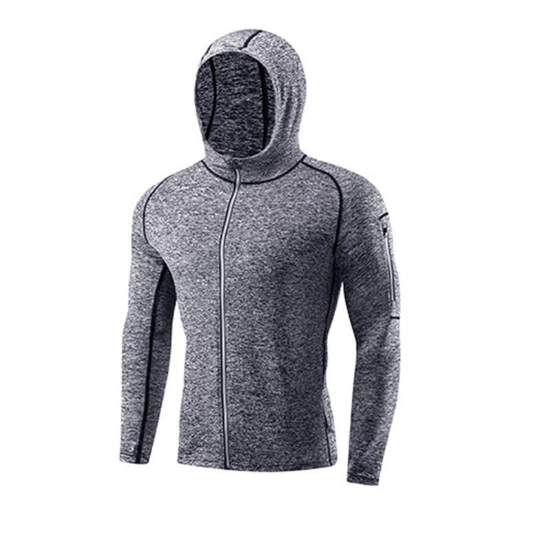 Manteau sport homme poches fitness course jogging sweat-shirt vêtement entraînement