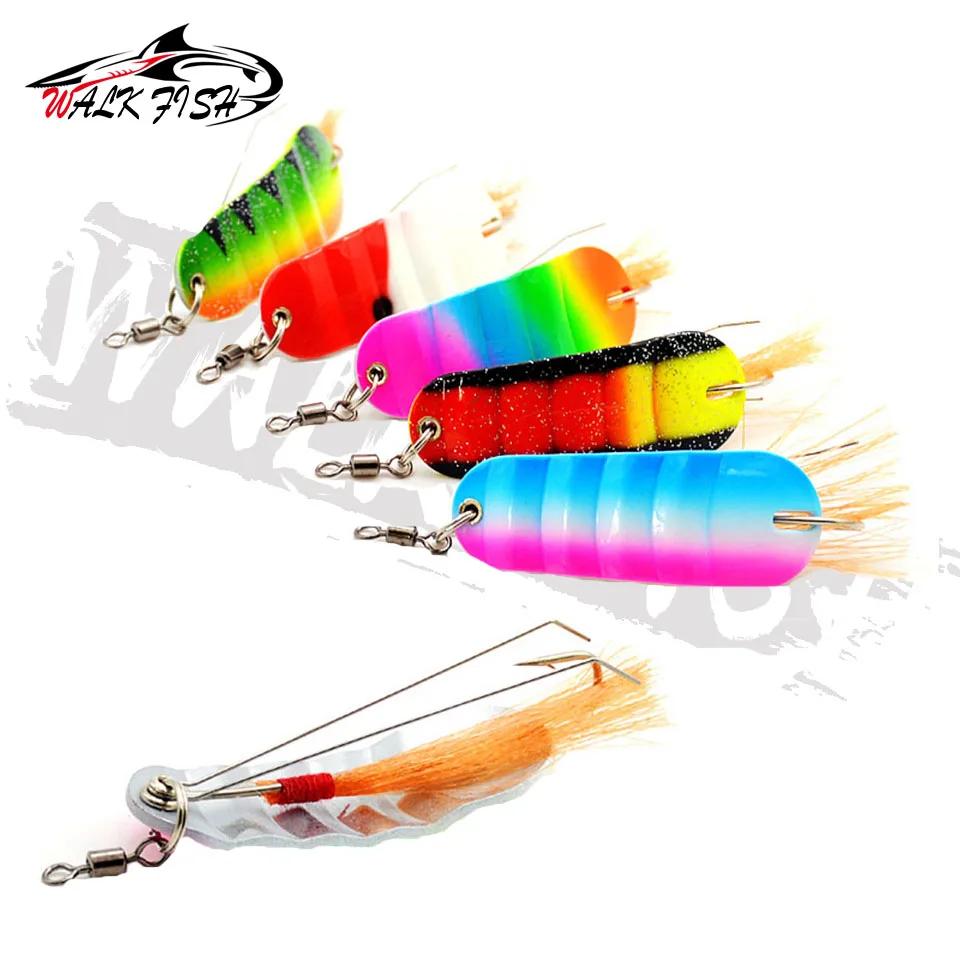 WALK FISH 1 pièces 21g nouveau poisson d'hiver forme leurre de pêche sur glace Mini 6.2 cm tête d'ap