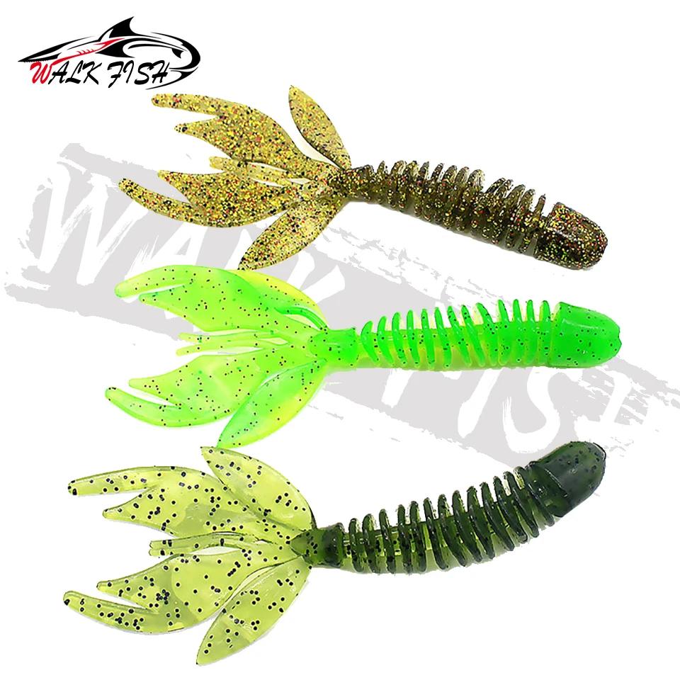 WALK FISH Bass Catch 80mm 120mm pêche leurre souple gabarit Wobblers Swimbait appâts en Silicone cre