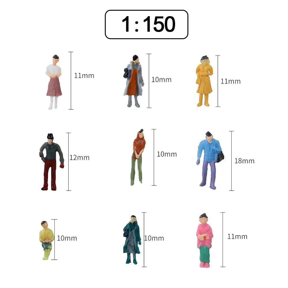 100 pièces 1:100/150/200 échelle modèle figurines miniatures échelle N scènes peintes modélisation p