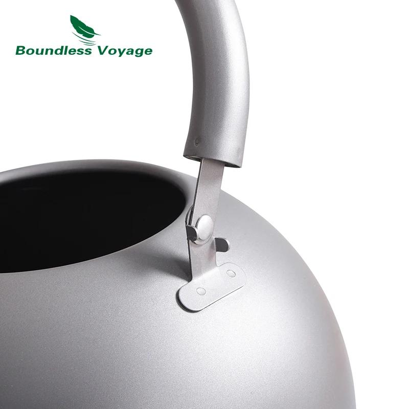 Pot d'extérieur ultraléger de grande capacité, Voyage sans limite, bouilloire en titane de 2L avec B