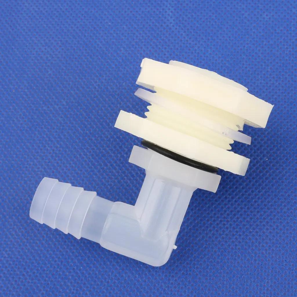 1 ensemble ABS 1/2 pouces à 6.4 ~ 20mm connecteur de réservoir d'eau coudé Aquarium jardin tuyau d'i