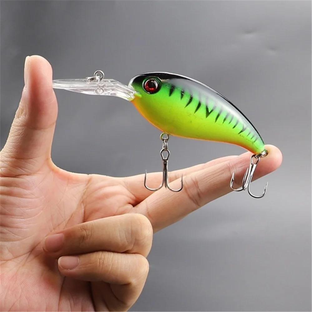 1 pièces leurre de pêche manivelle 10 cm 14.8g flottant Wobbler appât dur artificiel longue coulée b