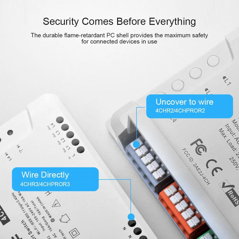 SONOFF-Technologie de commutation intelligente WiFi, commande vocale, mode de verrouillage via l'app