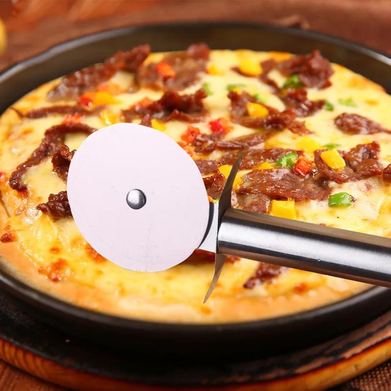 Acier inoxydable Pizza roue unique coupe outils diamètre 6.5 CM ménage Pizza couteau gâteau outils r