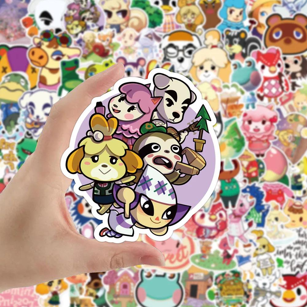 10/30/50/100 pièces jeu mignon Animal Crossing Graffiti autocollants dessin animé décalcomanies Scra