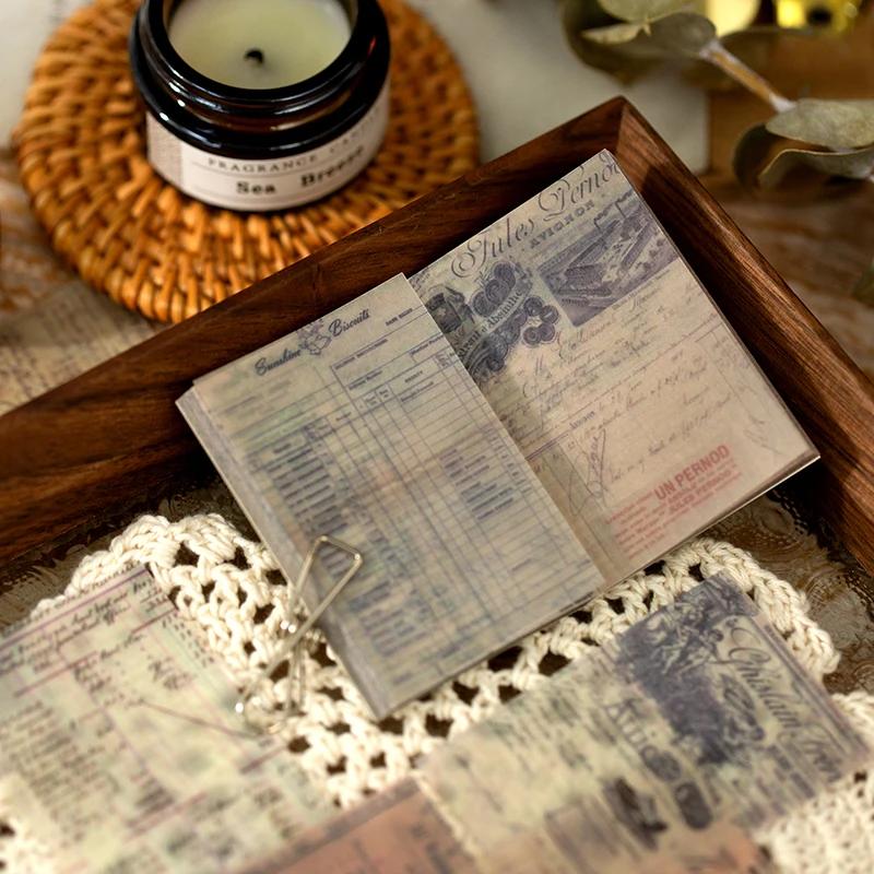 Papier Vintage pour décoration de téléphone, 50 pièces, fournitures de papeterie rétro, papier tourn
