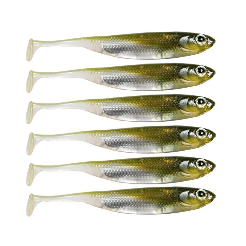 Leurres souples de pêche 7cm 8cm 10cm alose pêche ver nageurs Silicone leurre souple pour carpe bar 