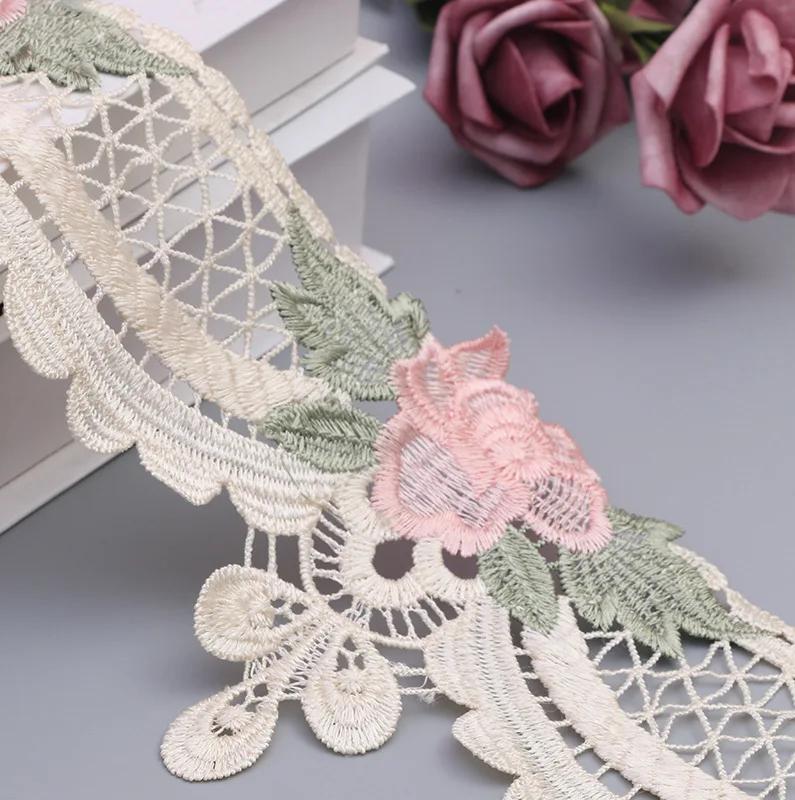Ruban de dentelle fait à la main, garnitures en tissu, accessoires de couture, décoration de mariage