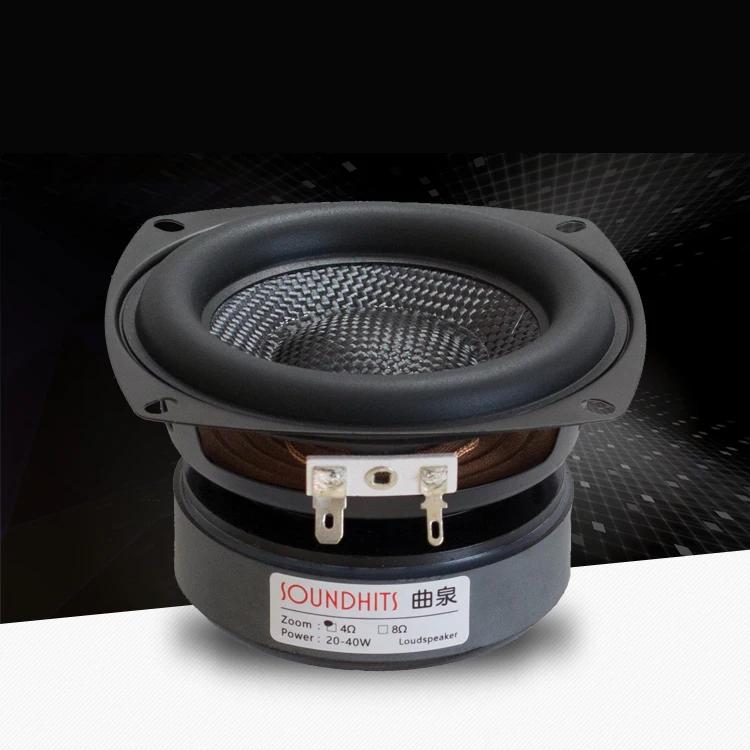 Caisson de basses de 4 pouces, unité de haut-parleur HIFI, bassin tissé en fibre de verre, basse pro
