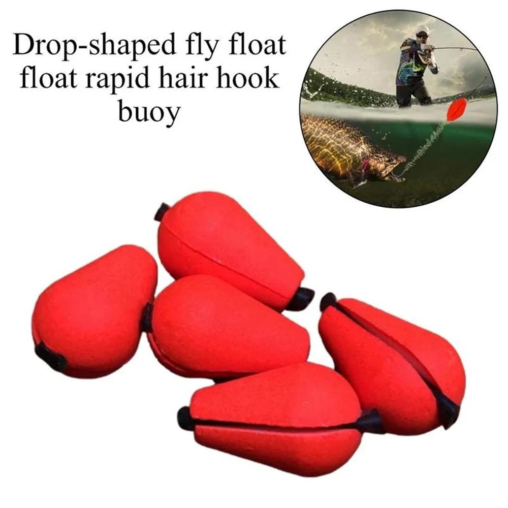 Lot de 5 flotteurs en mousse pour la pêche à la mouche, forme ovale à encliqueter