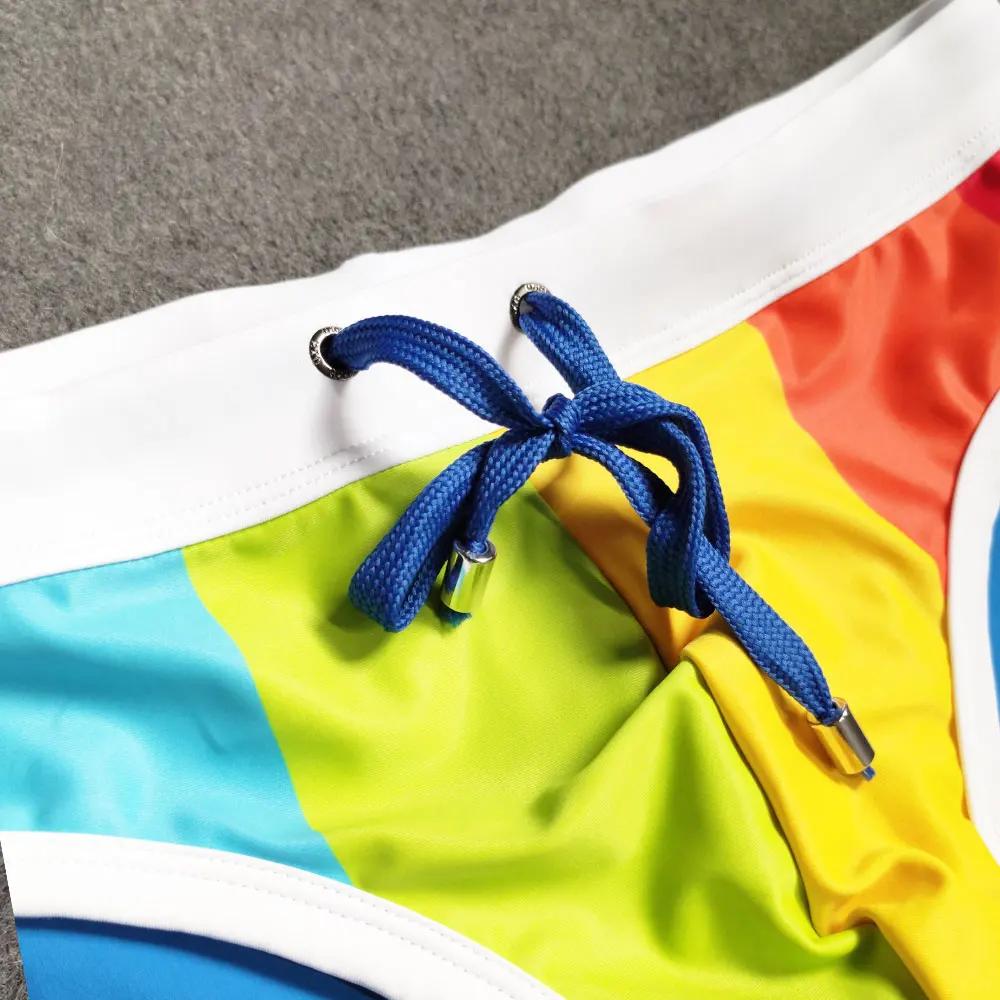 UXH rembourré contraste couleur slip De bain push-up Sexy maillots De bain hommes slip De natation S