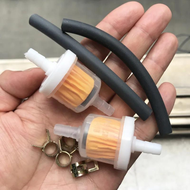 1 ensemble de tuyaux de carburant en ligne avec Clips universels pour Mini Moto 2 temps, Dirt Bike, 