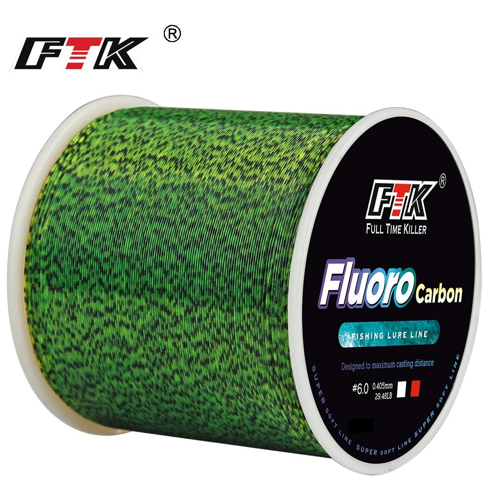 FTK 300/500m ligne de pêche Invisible ligne de revêtement en fluorocarbone moucheté 0.20mm-0.50mm 4.
