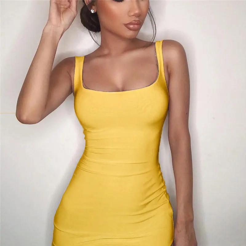 Mini robe de tambour mince pour femmes, robes de soirée décontractées, robe d'été sexy, dame de bure