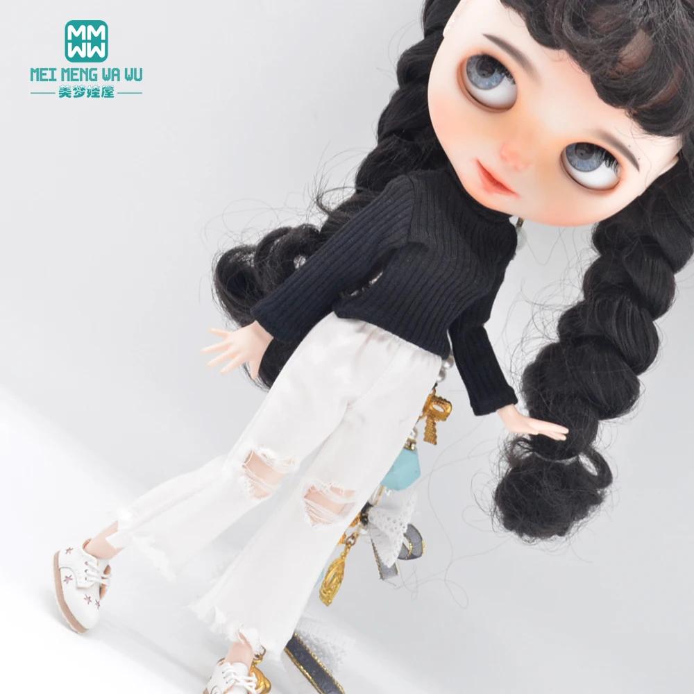 Convient aux accessoires de vêtements de poupée Blyth Azone OB22 OB24, pull à col roulé de couleur b