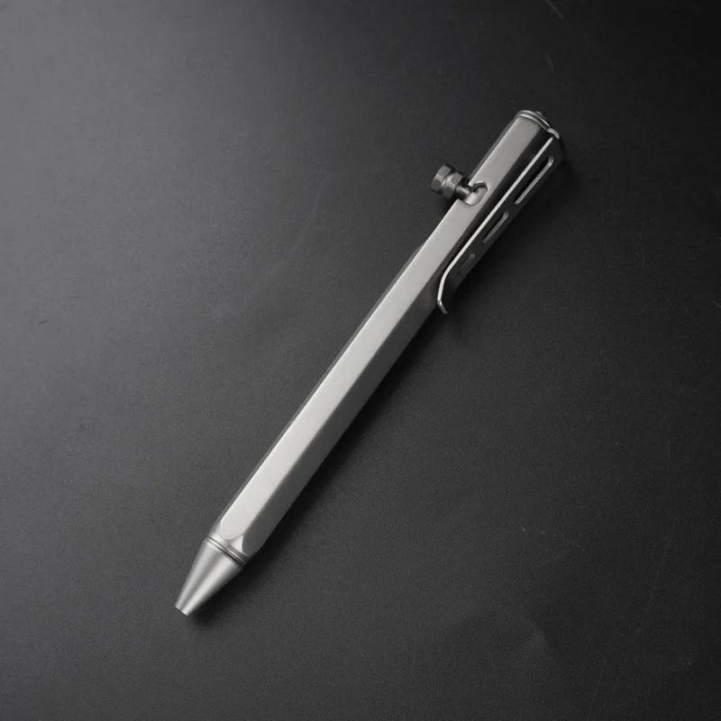 EDC – stylo en alliage de titane, avec Collection d'écriture, multifonctionnel, Portable, pour l'ext